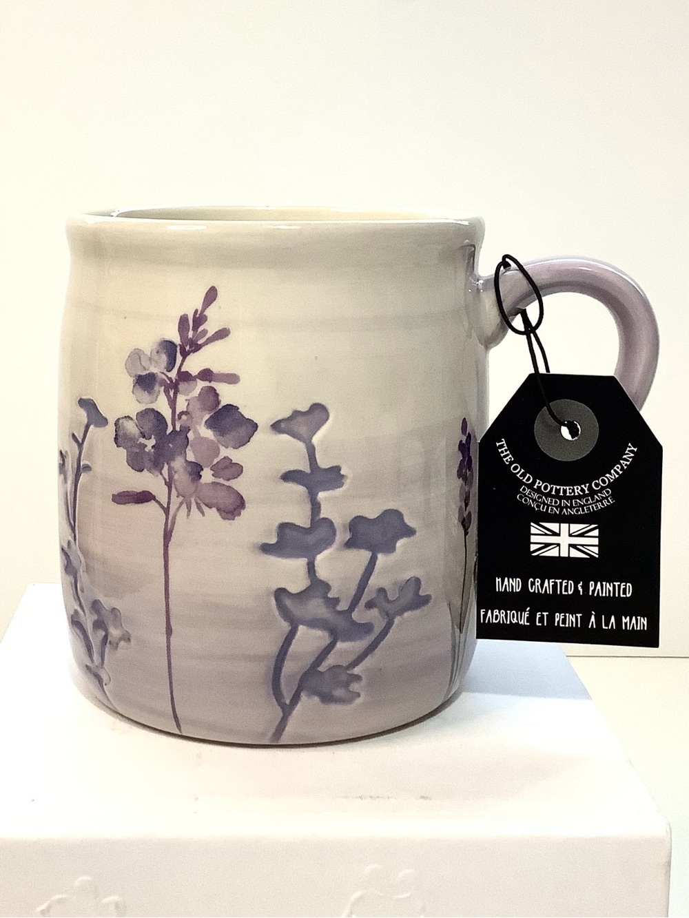 The Old Pottery Company Floral Handcrafted & Painted Ceramic Mug NEW